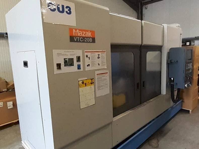 Front view of Mazak VTC 20B machine