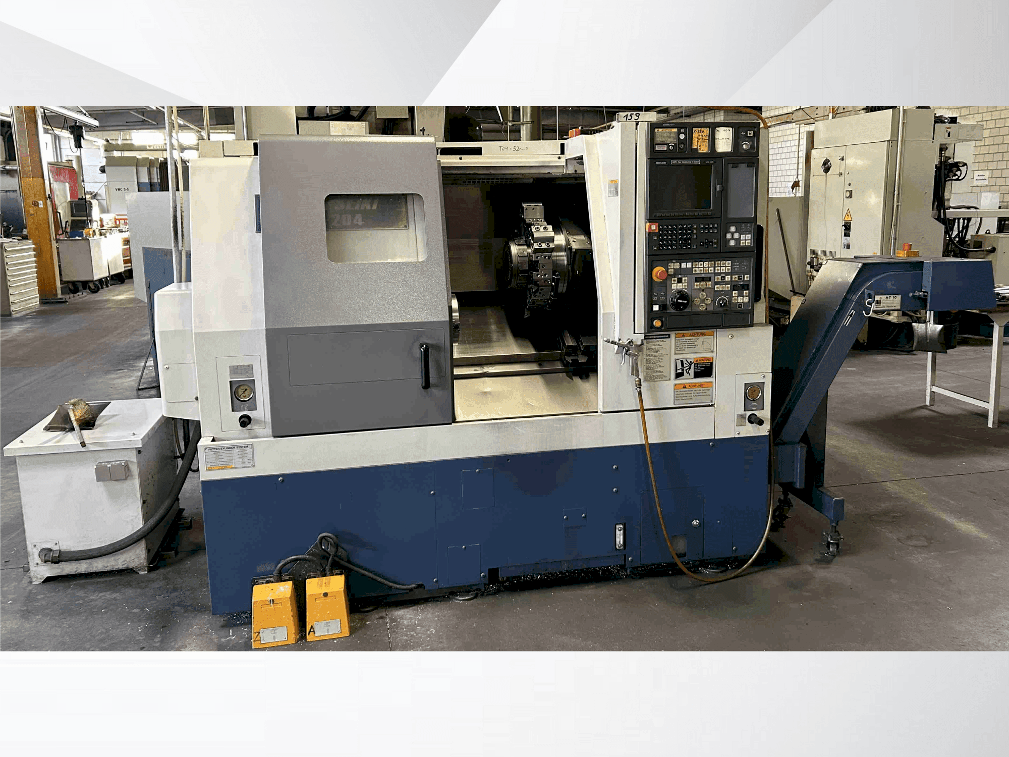 Front view of MORI SEIKI SL-204 MC  machine
