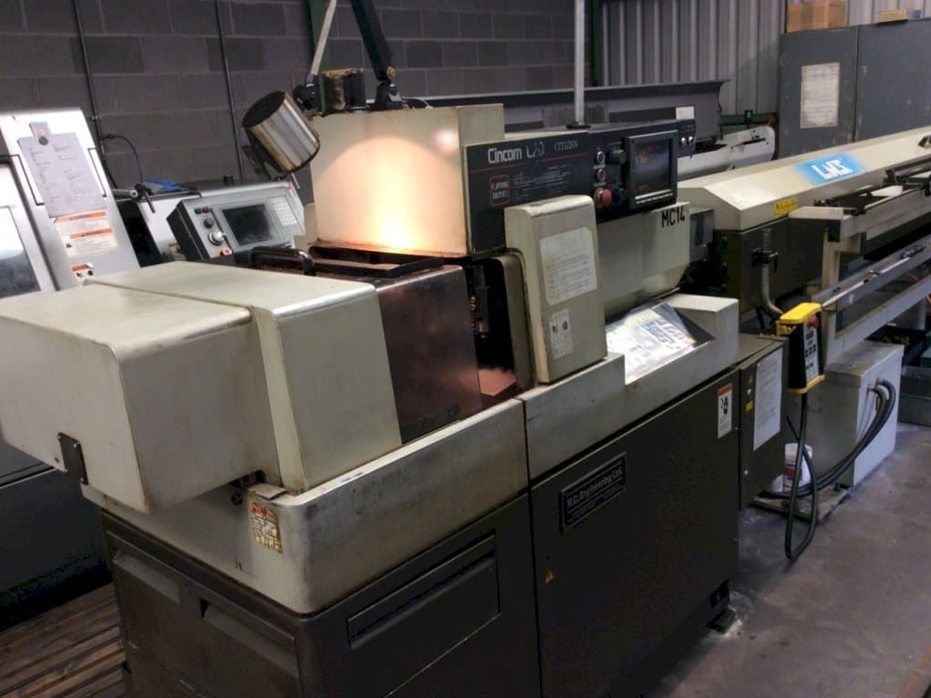 Front view of Citizen Cincom L320 machine