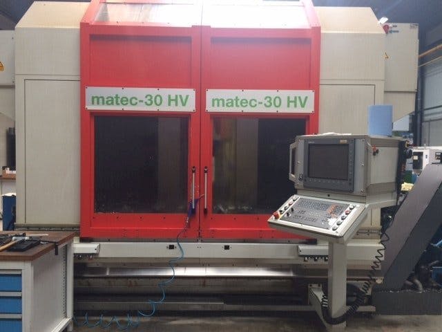 Front view of Matec 30 HV  machine