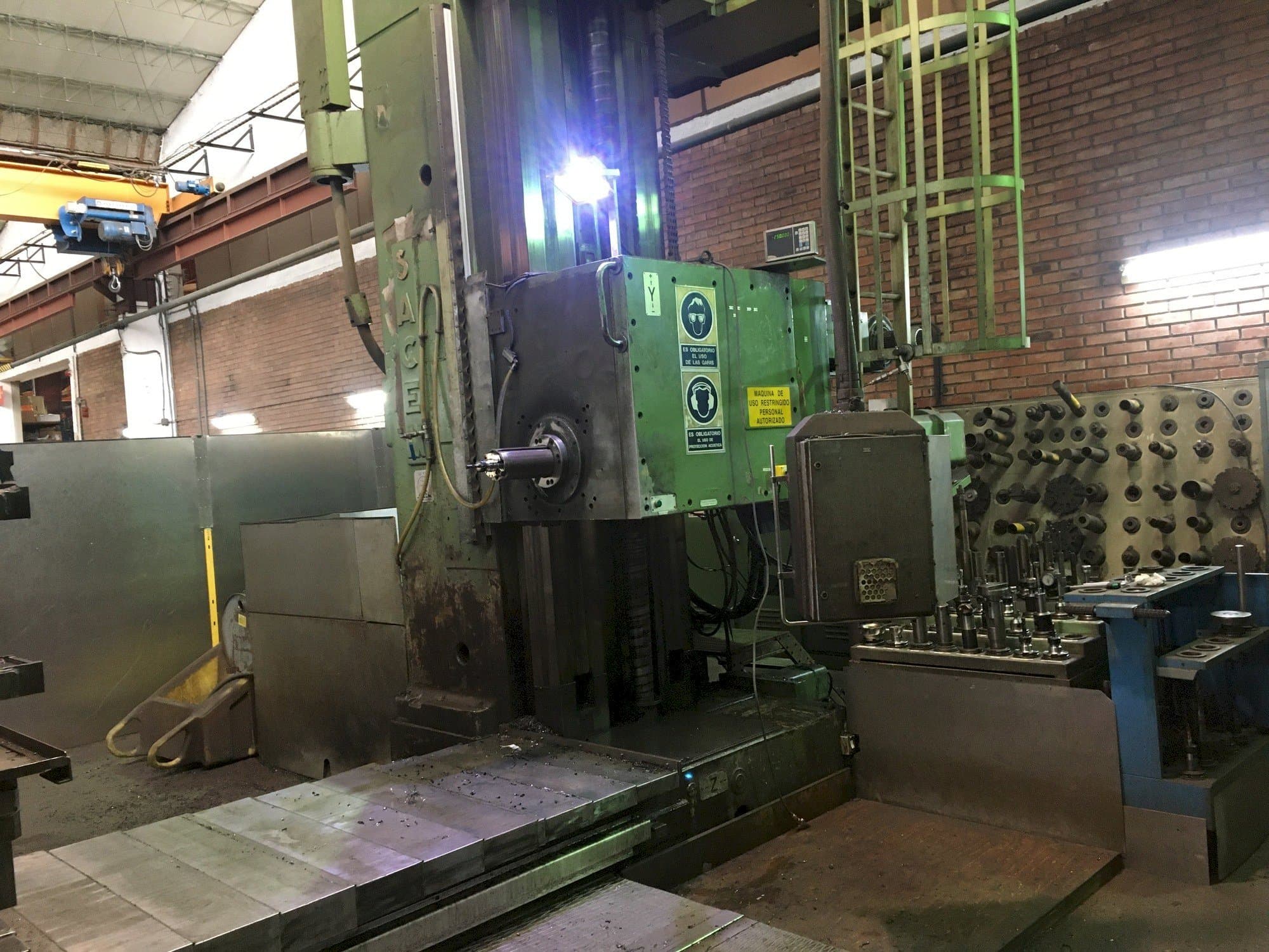 Front view of Sacem M.S.T 130 C/N machine