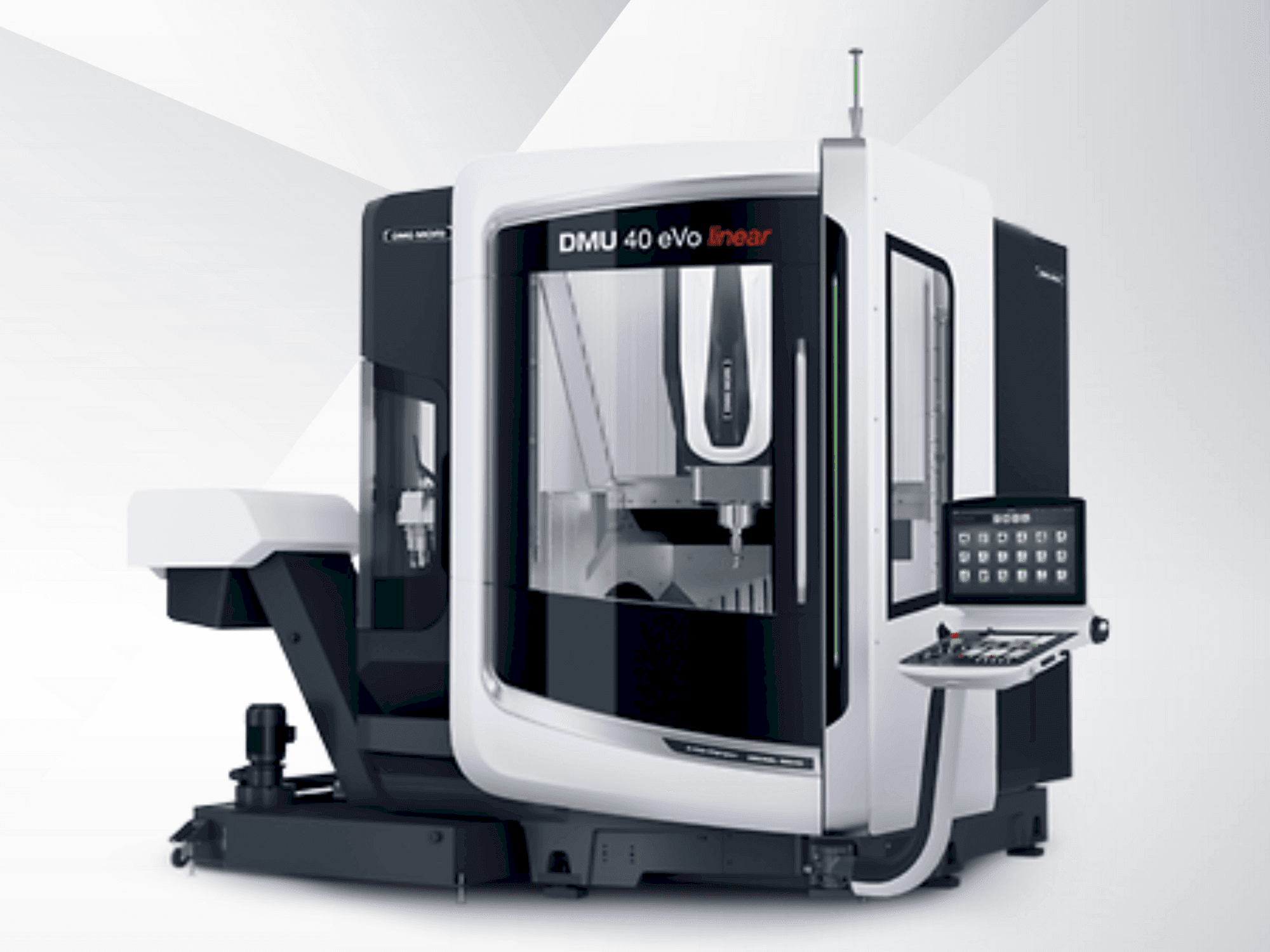 Front view of DMG MORI DMU 40 eVo machine
