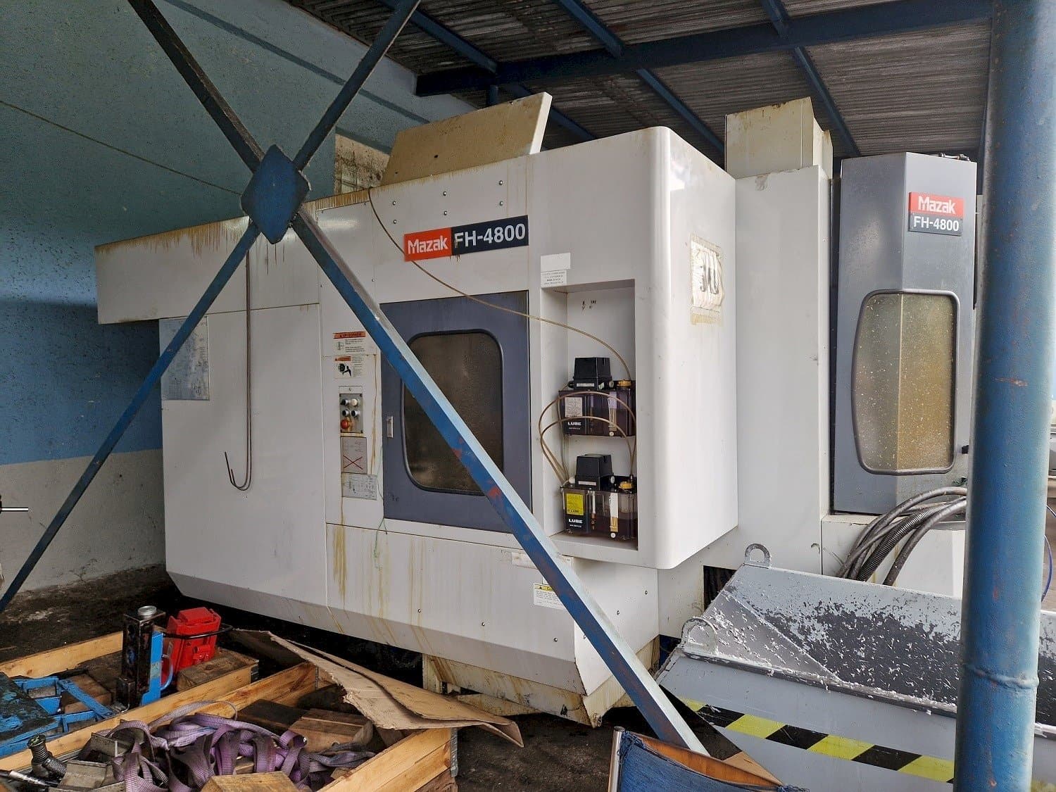 Front view of Mazak machine