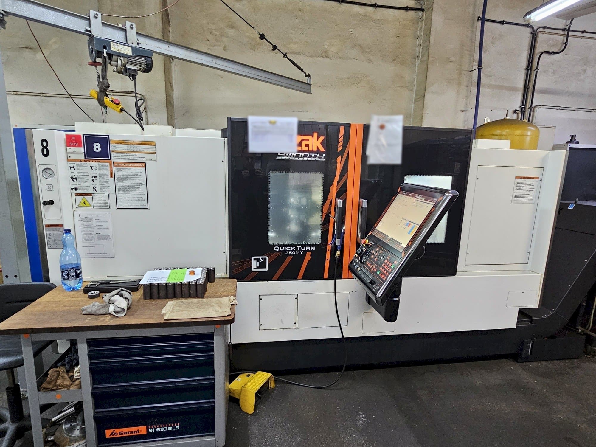 Front view of Mazak QUICK TURN SMOOTH 250MY machine