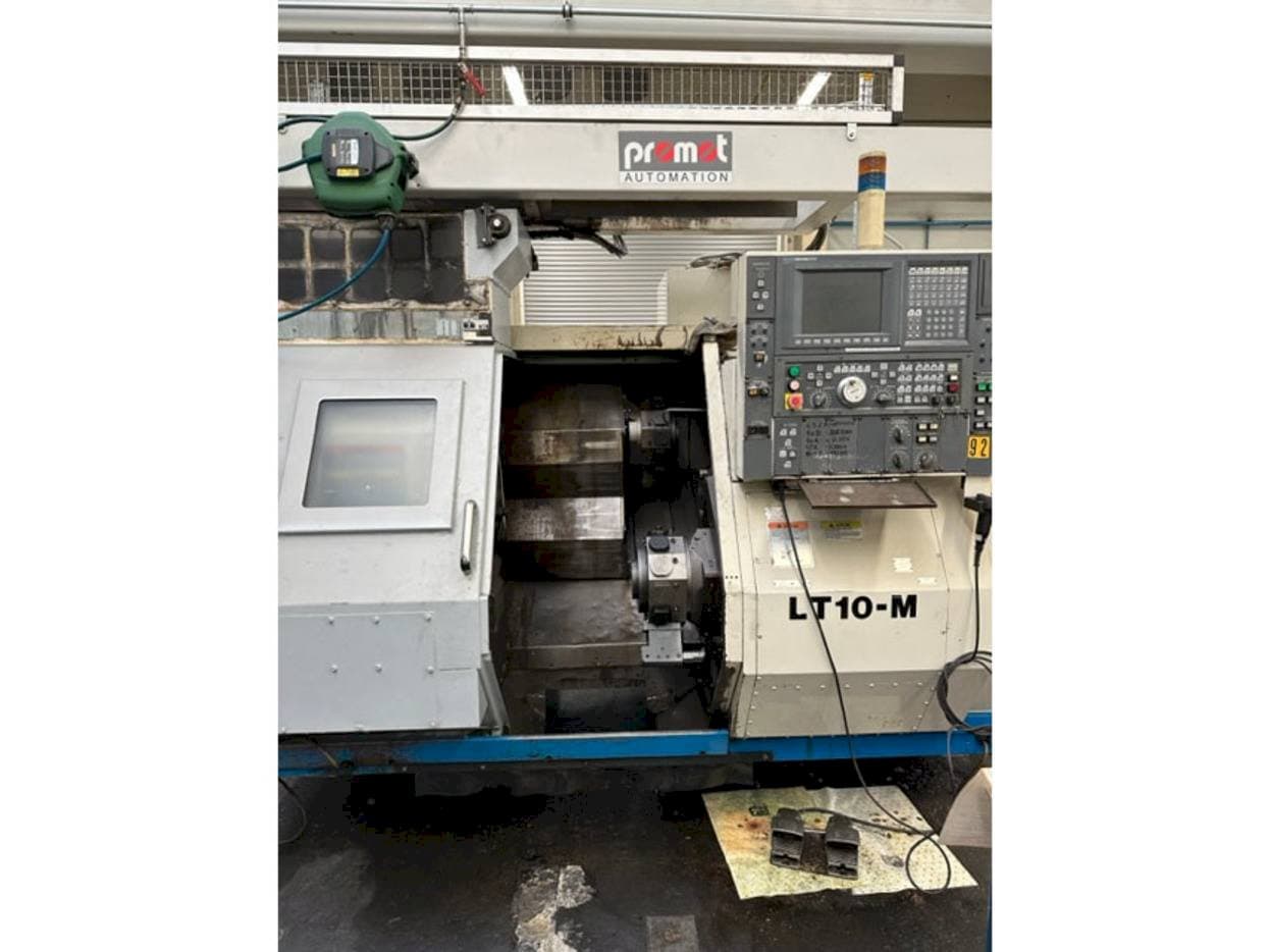 Front view of Okuma LT10 machine