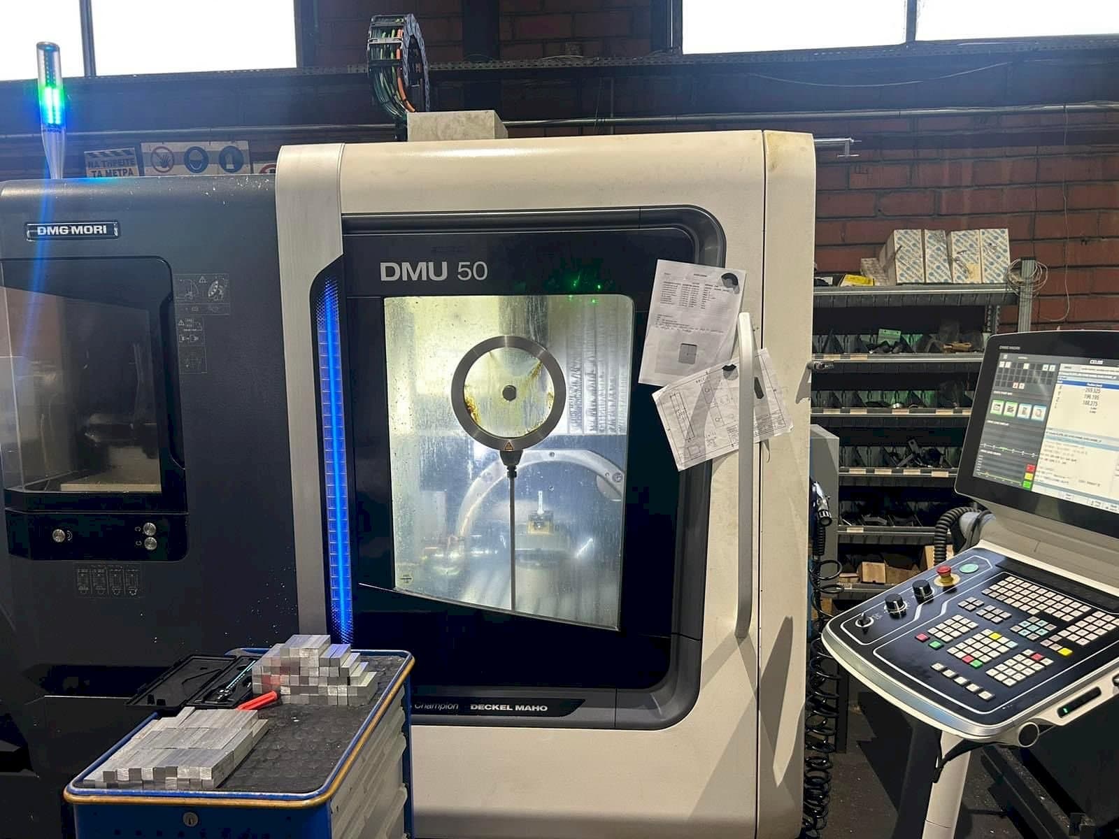 Front view of DMG MORI DMU 50 machine