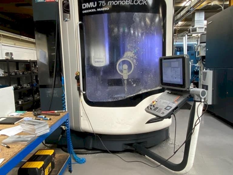 Front view of DMG MORI DMU75 monoBLOCK machine