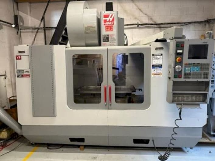 Front view of HAAS VF3 machine