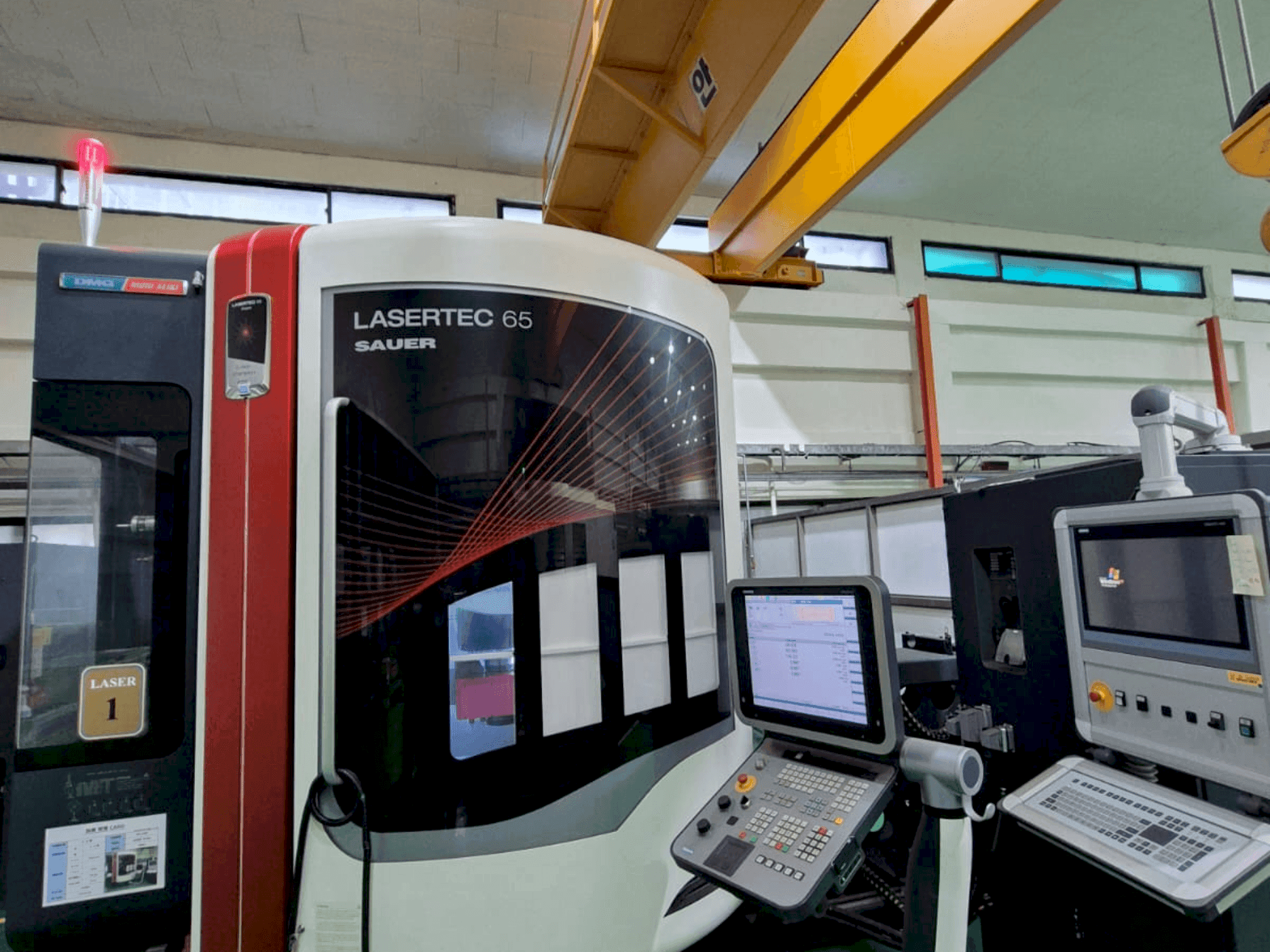 Front view of DMG Mori Seiki LaserTech 65  machine