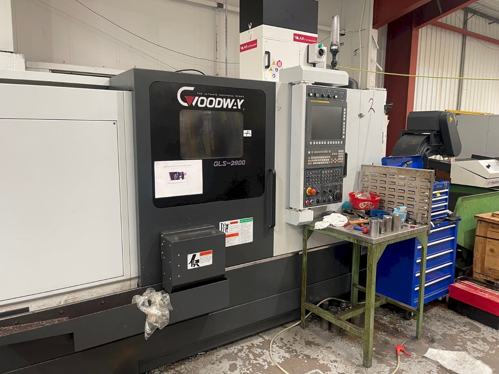 Front view of Goodway GLS-2800 machine