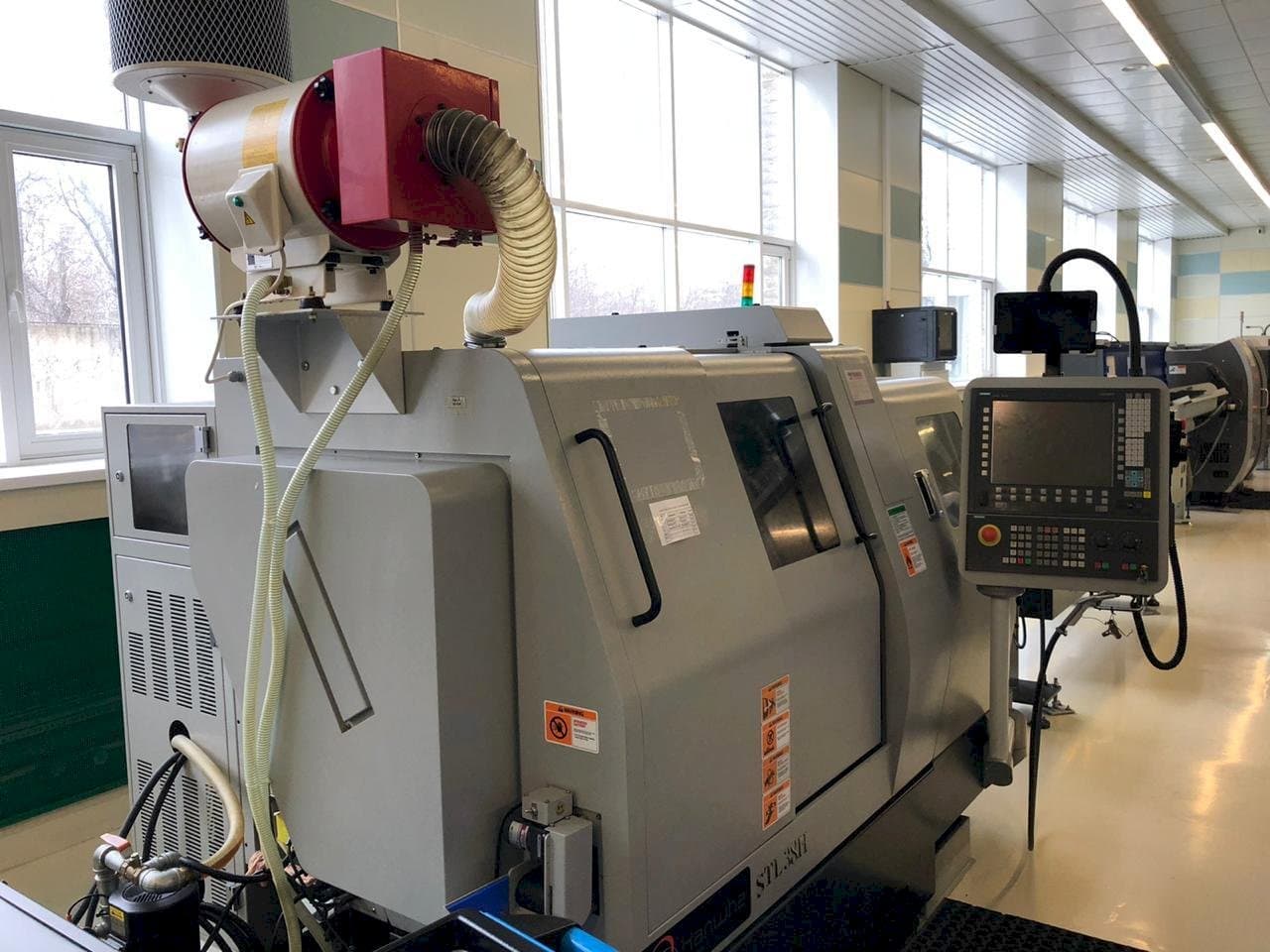 Front view of Hanwha STL 38H machine