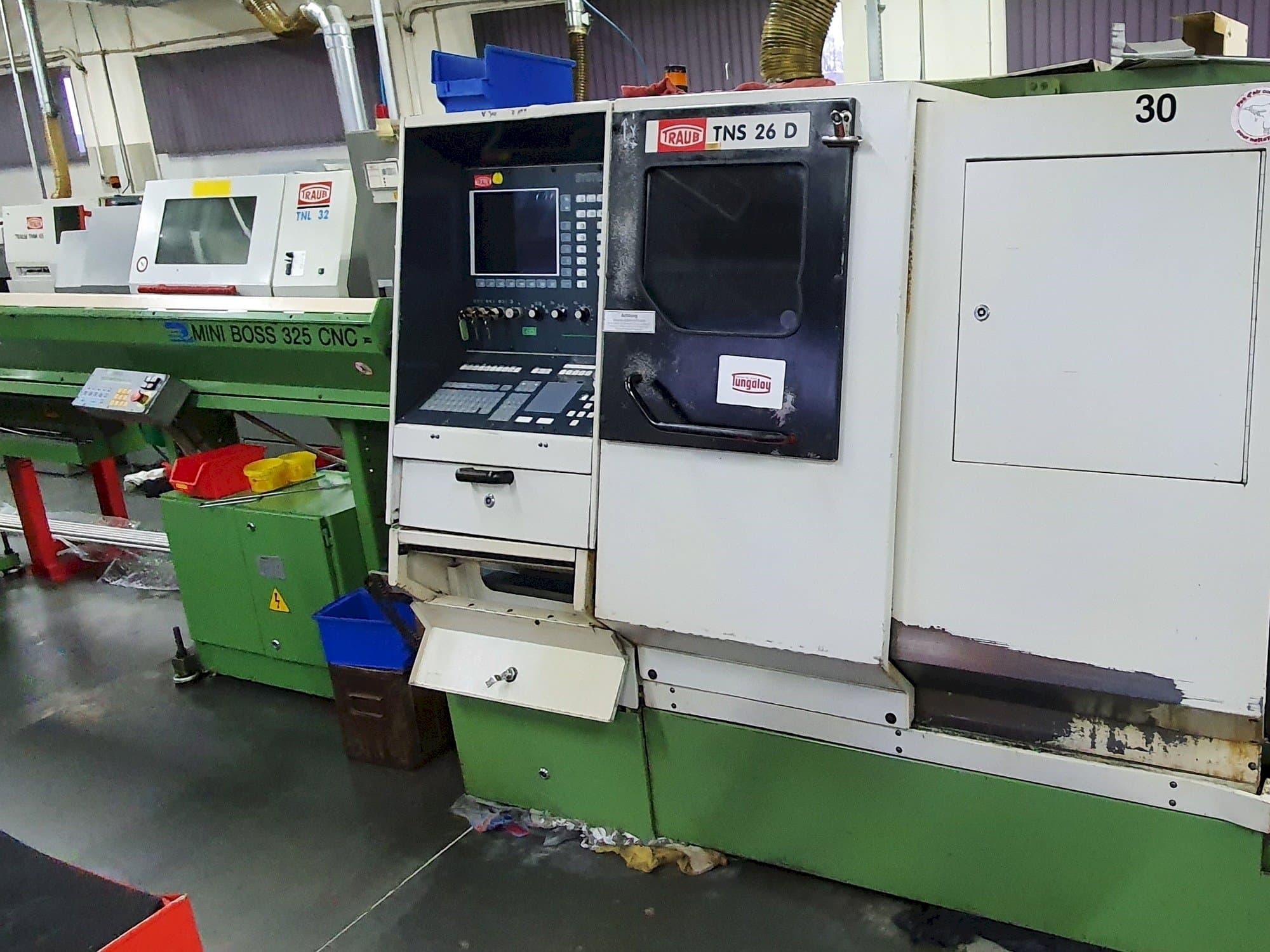 Front view of TRAUB TNS 26 DGY machine
