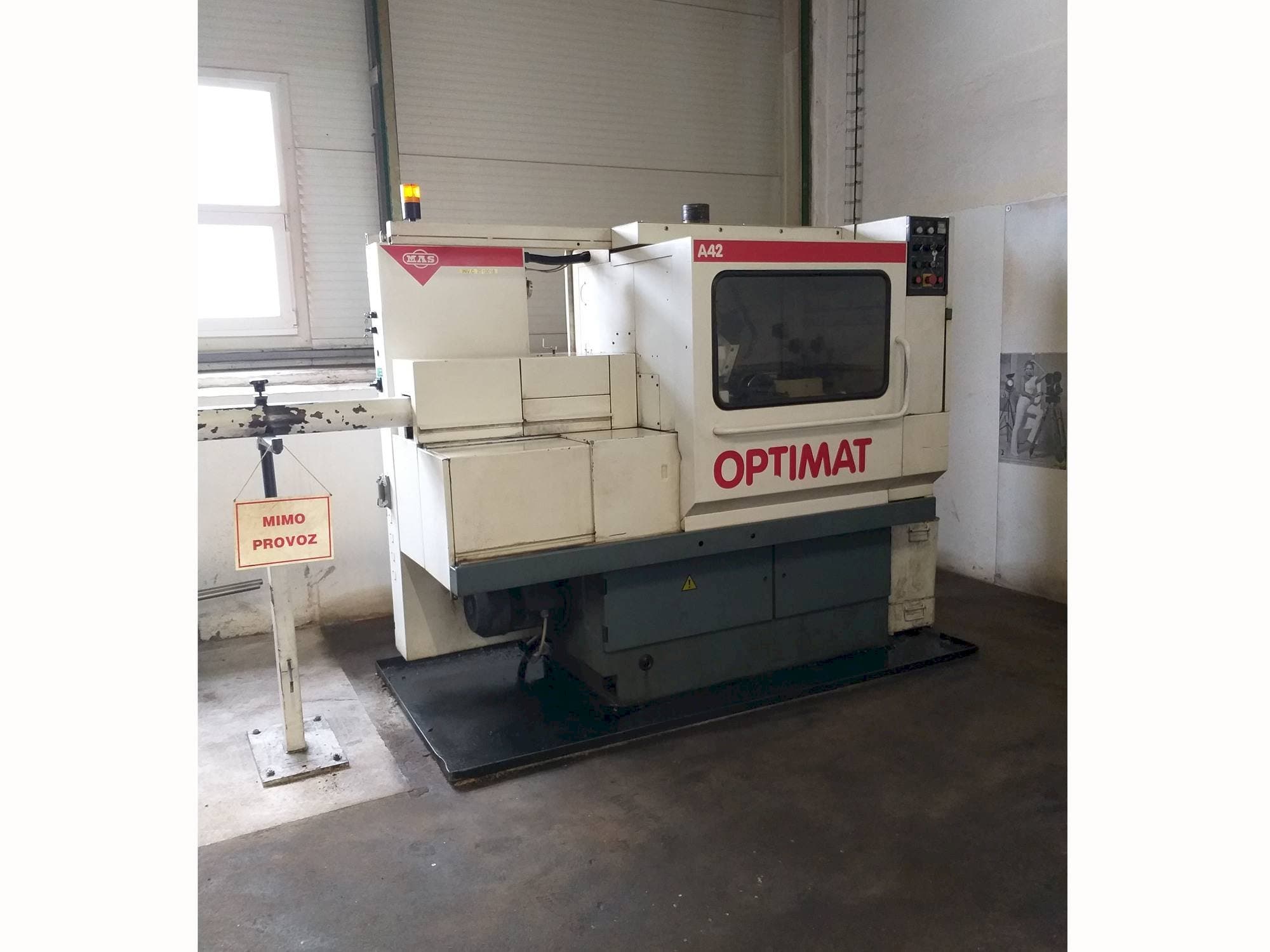 Front view of MAS Optimat A42 machine