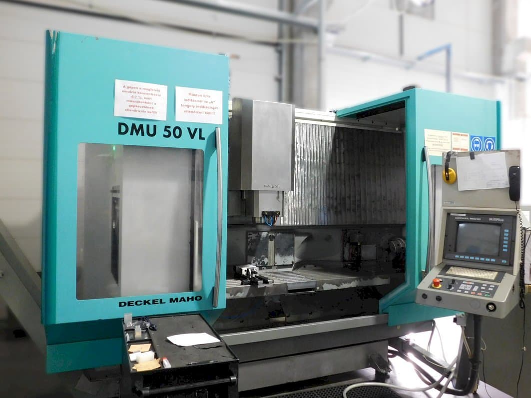 Front view of DMG DMU 50 VL  machine