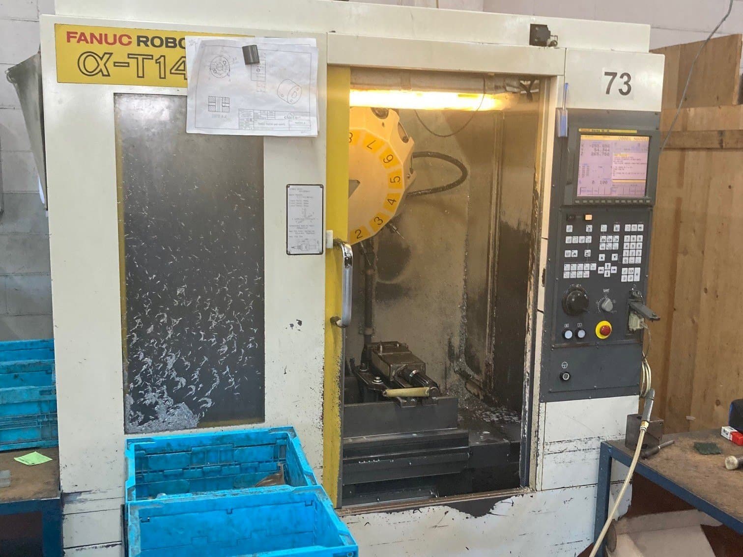 Front view of FANUC Robodrill alfa-T14iA  machine
