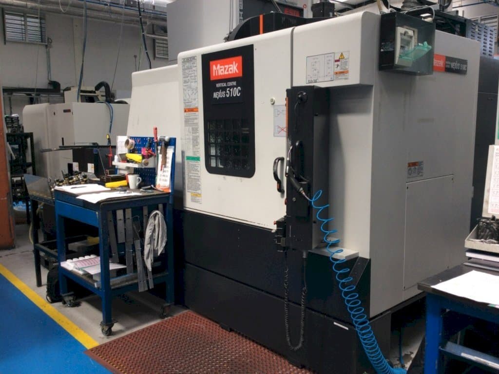 Front view of Mazak Nexus VCN 510C machine