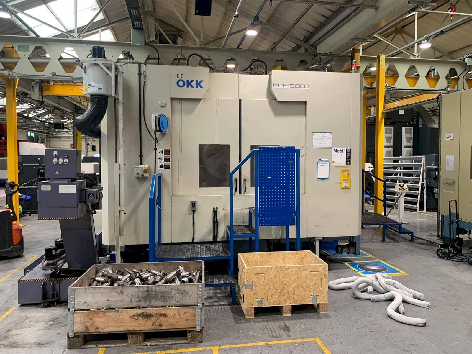 Front view of OKK MCH 800II machine