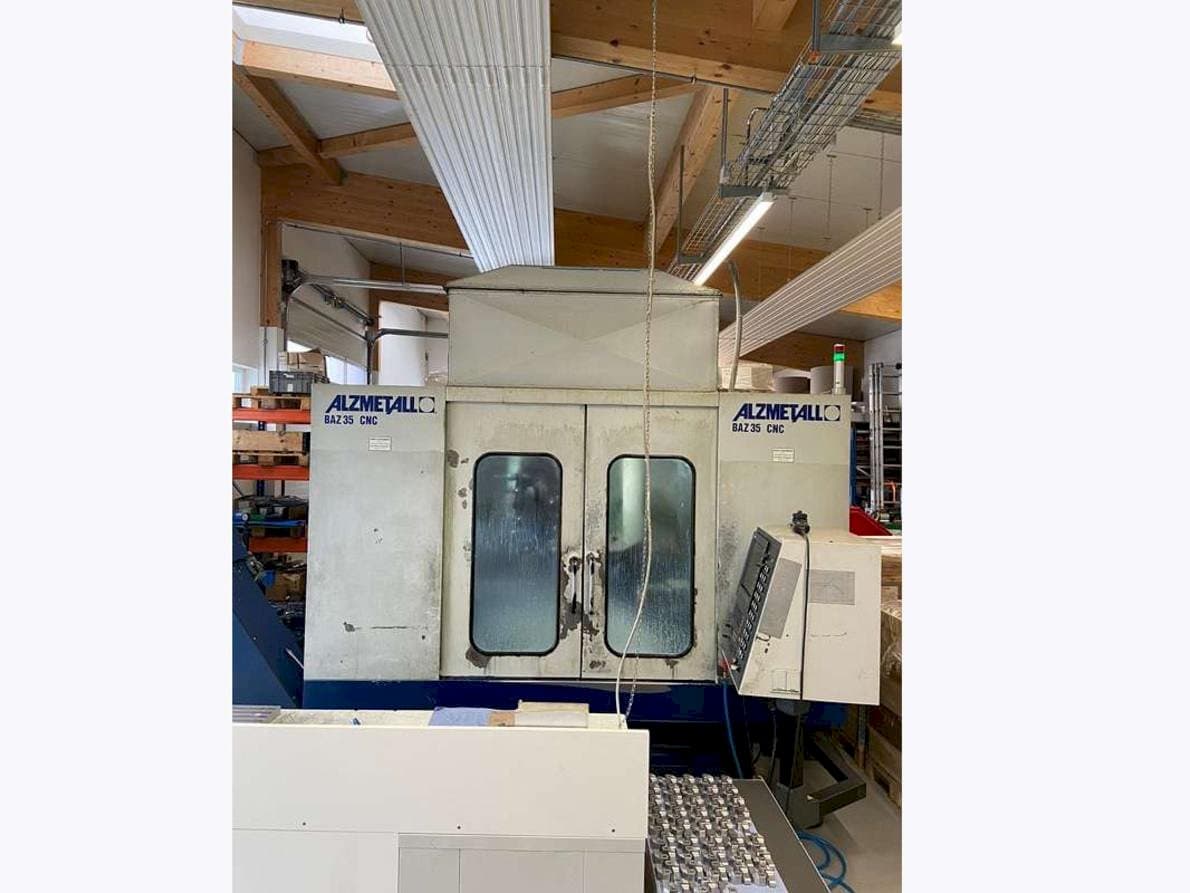 Front view of Alzmetall CNC BAZ 35 machine