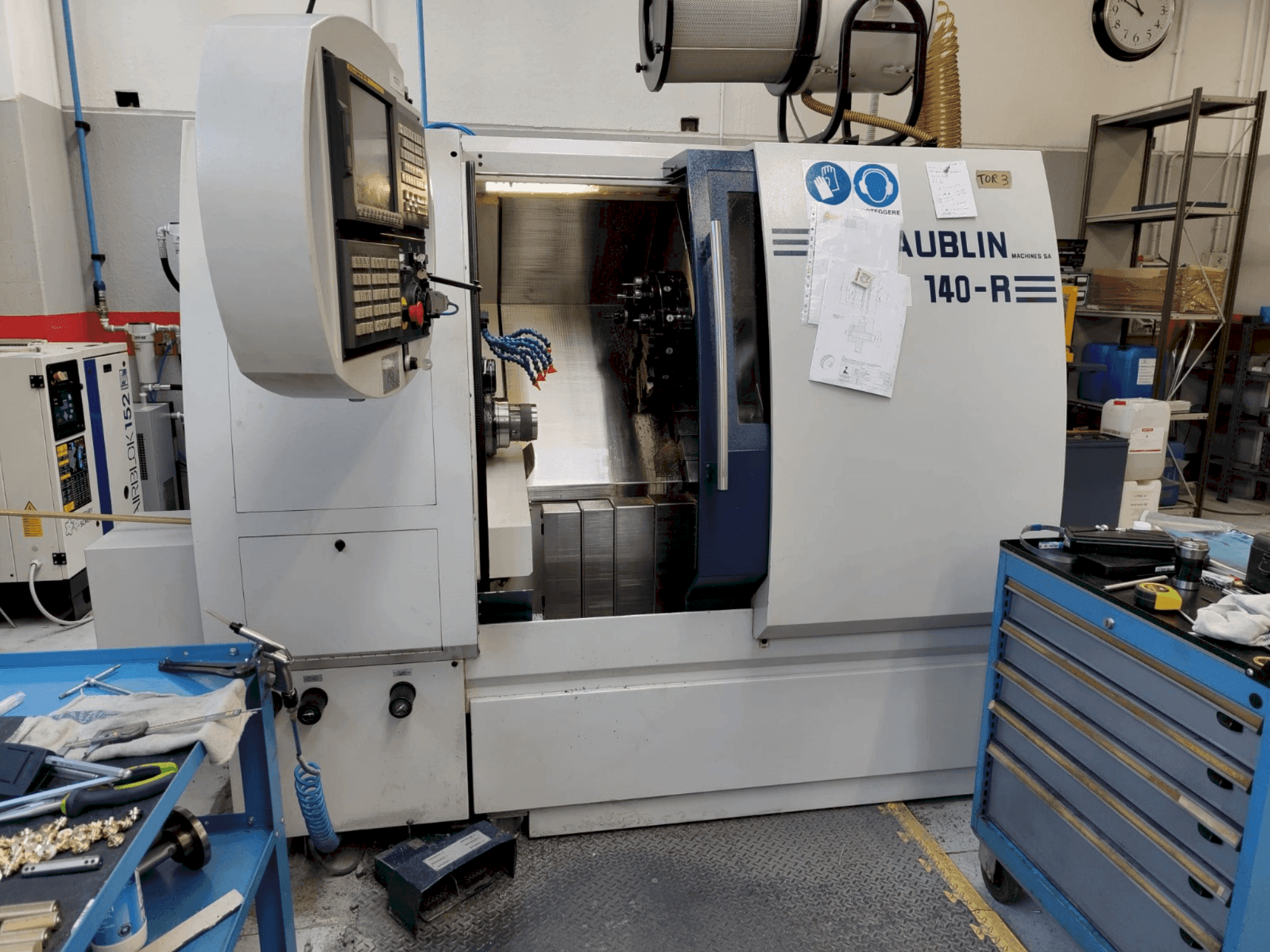 Front view of SCHAUBLIN 140R CNC  machine