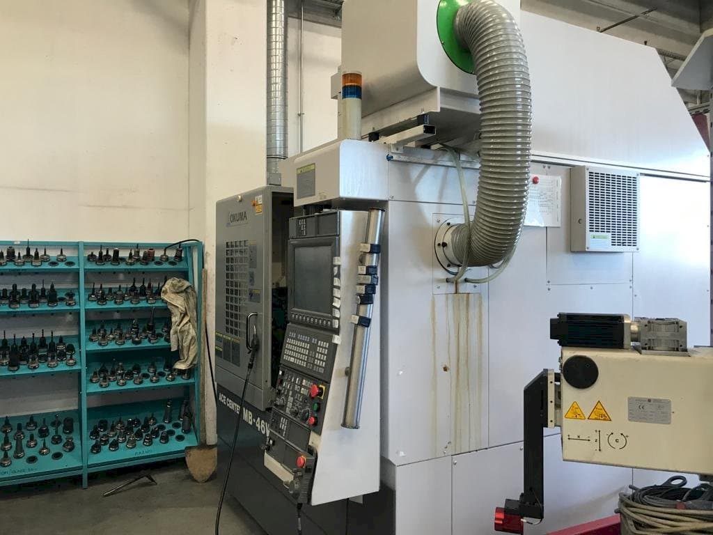 Right side view of Okuma MB 46 VAE machine