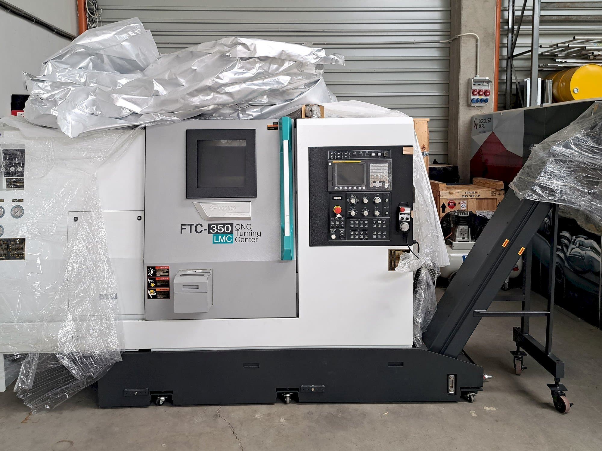 Front view of Feeler FTC 350 LMC machine