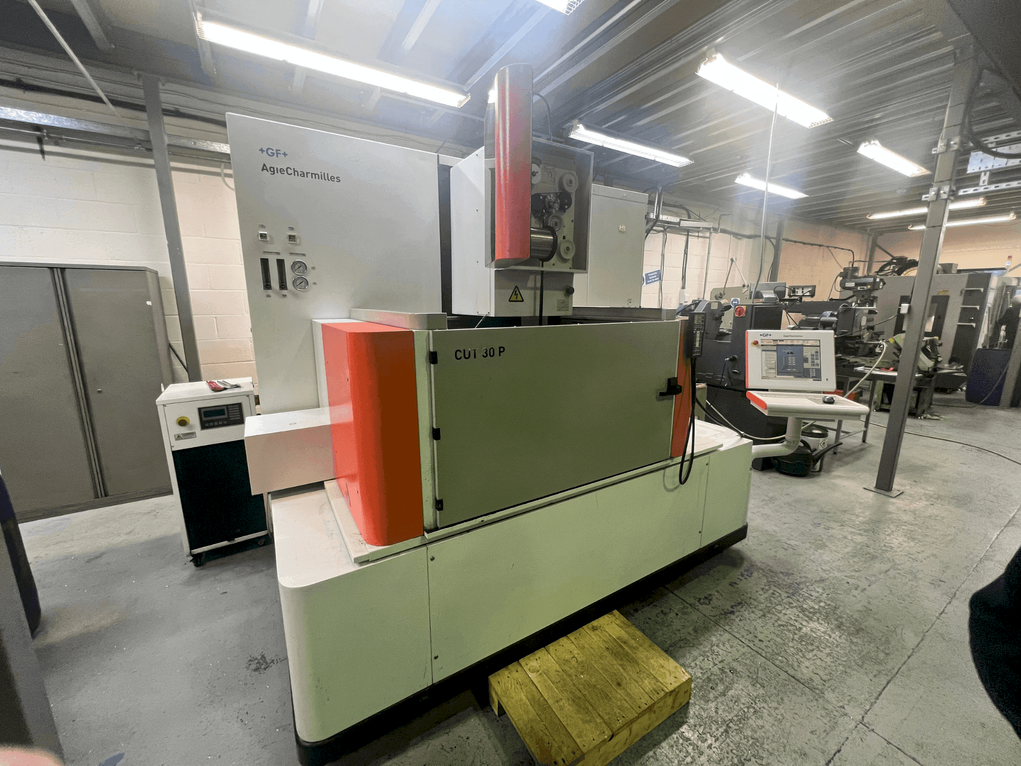 Front view of AgieCharmilles CUT 30P machine