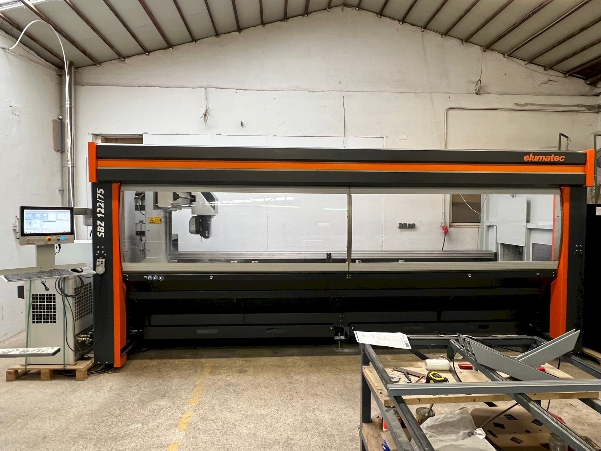 Front view of Elumatec SBZ 122/75 machine