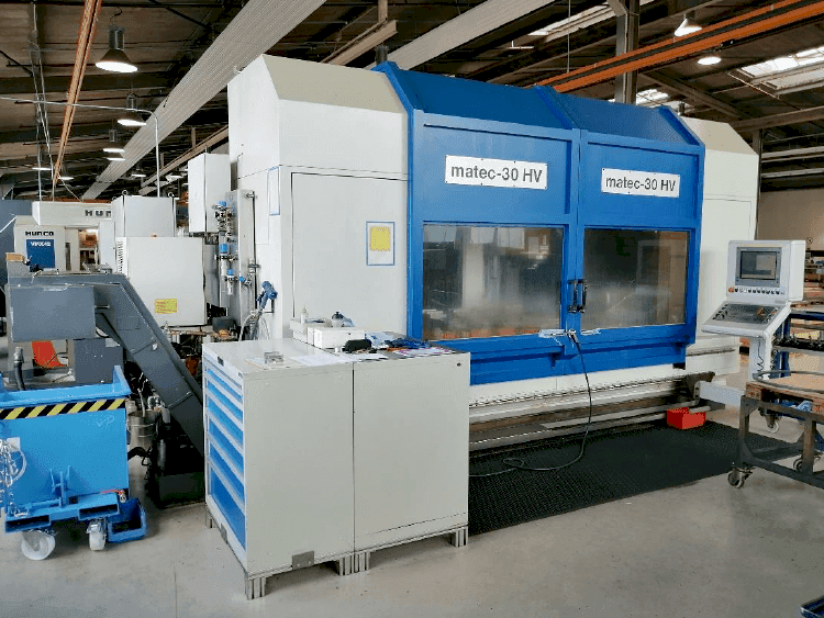 Front view of Matec 30 HV  machine