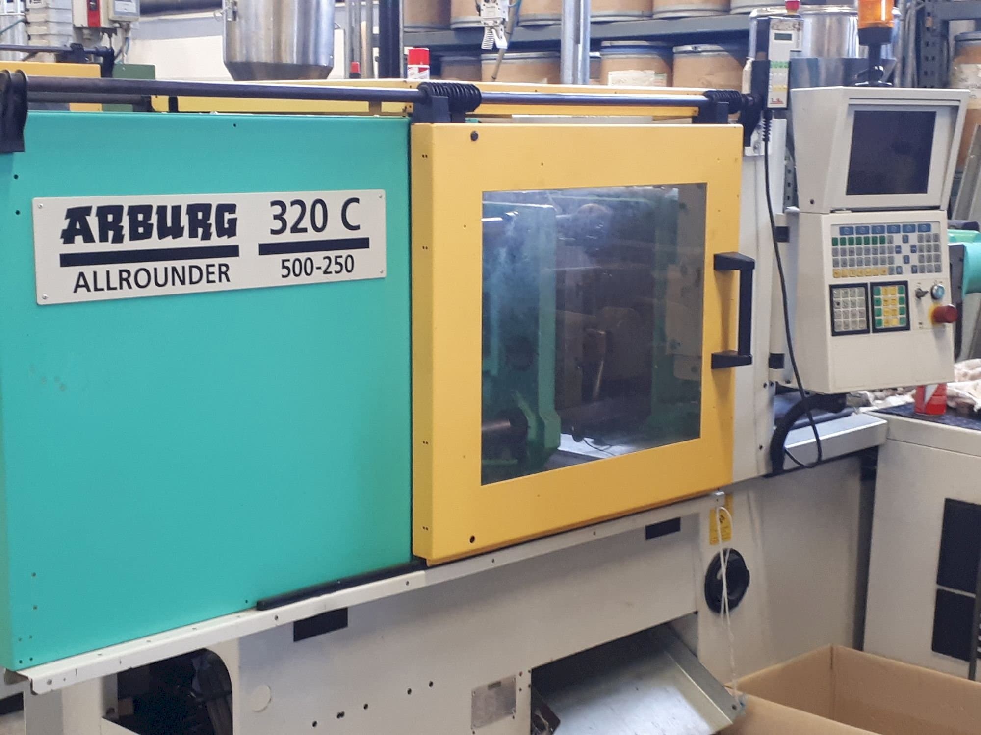 Front view of Arburg 320c 500-250  machine