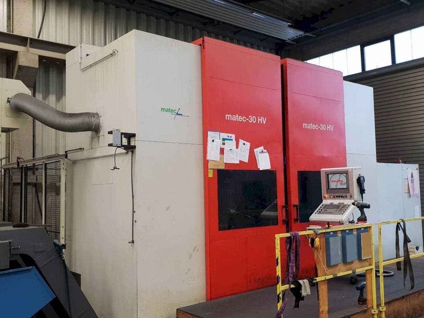 Front view of Matec 30 HV  machine