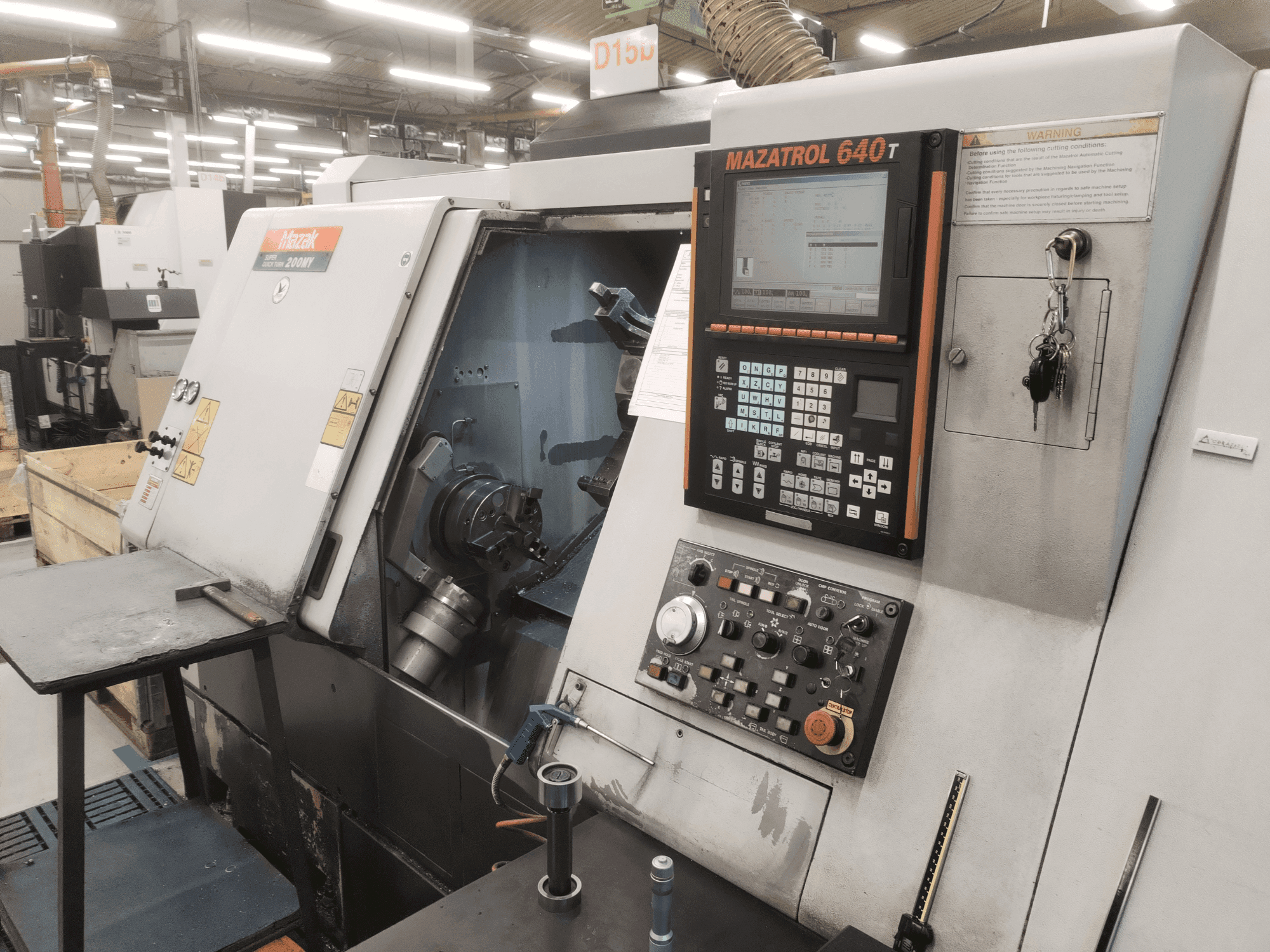 Front view of Mazak SQT-200MY machine