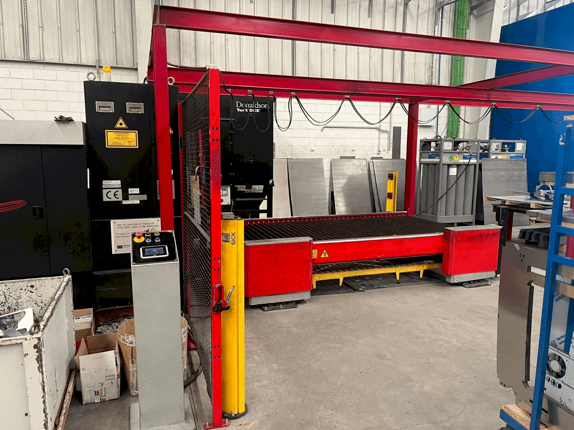 Front view of AMADA LCG 3015 AJ machine