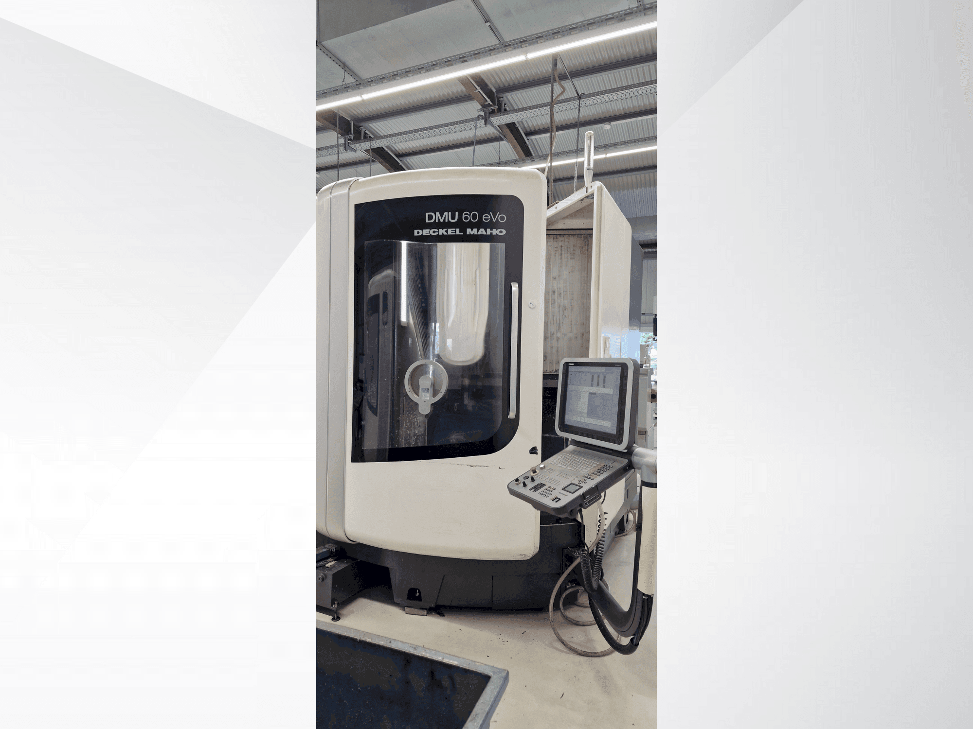 Front view of DMG DECKEL MAHO DMU 60 evo machine