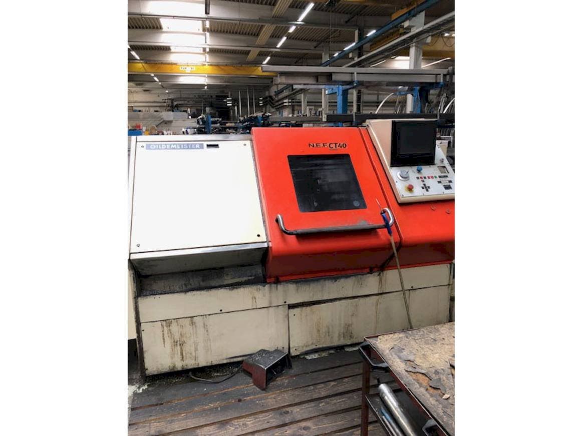 Front view of Gildemeister NEF CT 40 machine