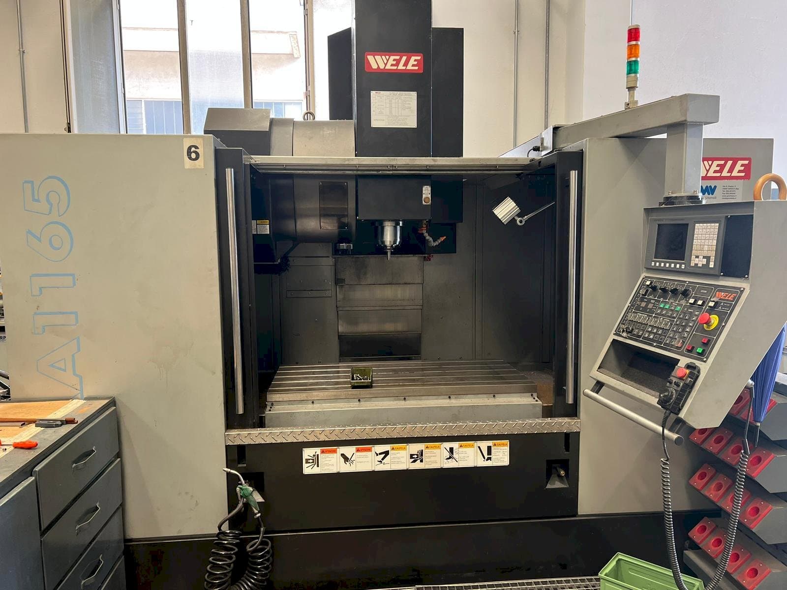 Front view of Wele AA1165 machine