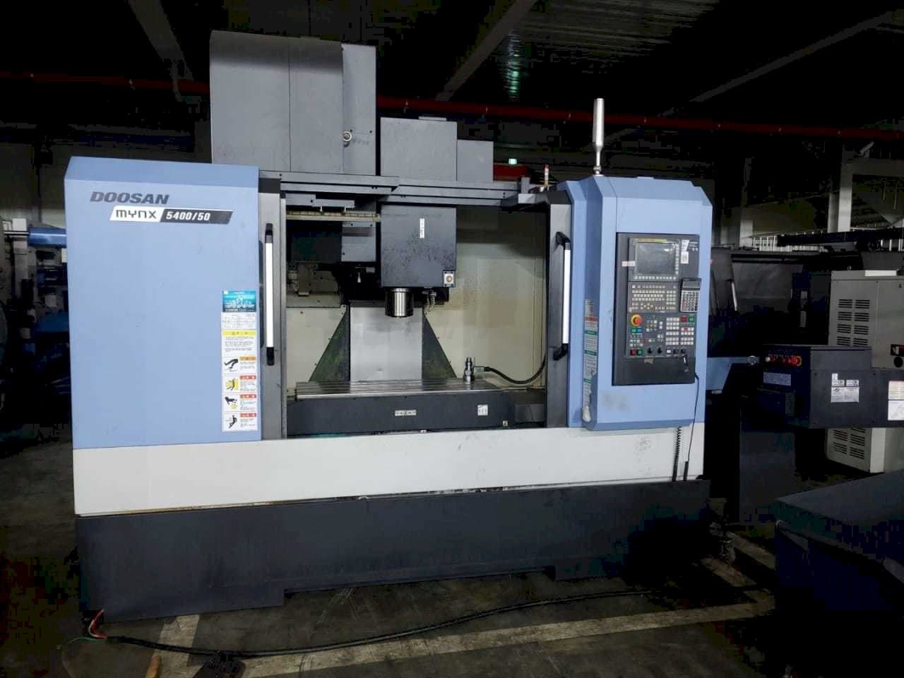 Front view of Doosan MYNX 5400/50 machine