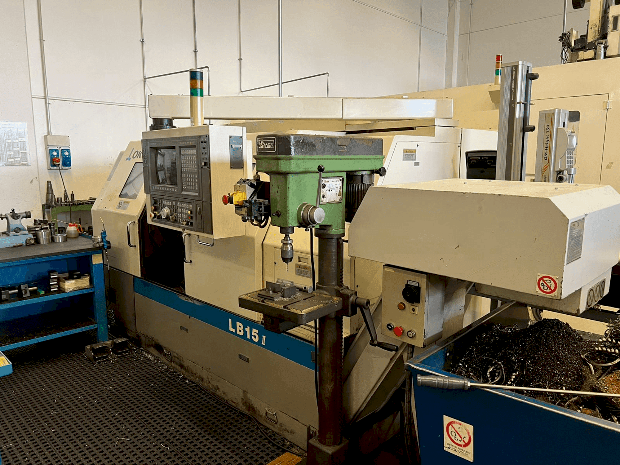 Front view of Okuma LB 15-II M machine