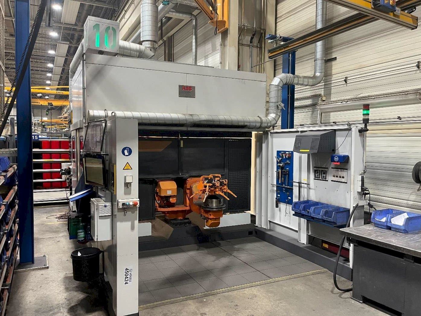 Front view of ABB machine