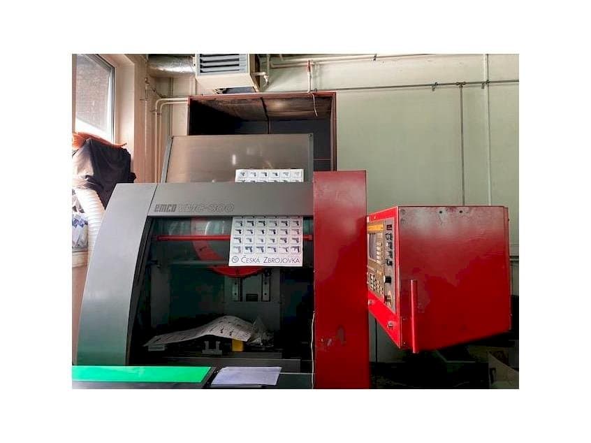 Front view of EMCO VMC 300 machine