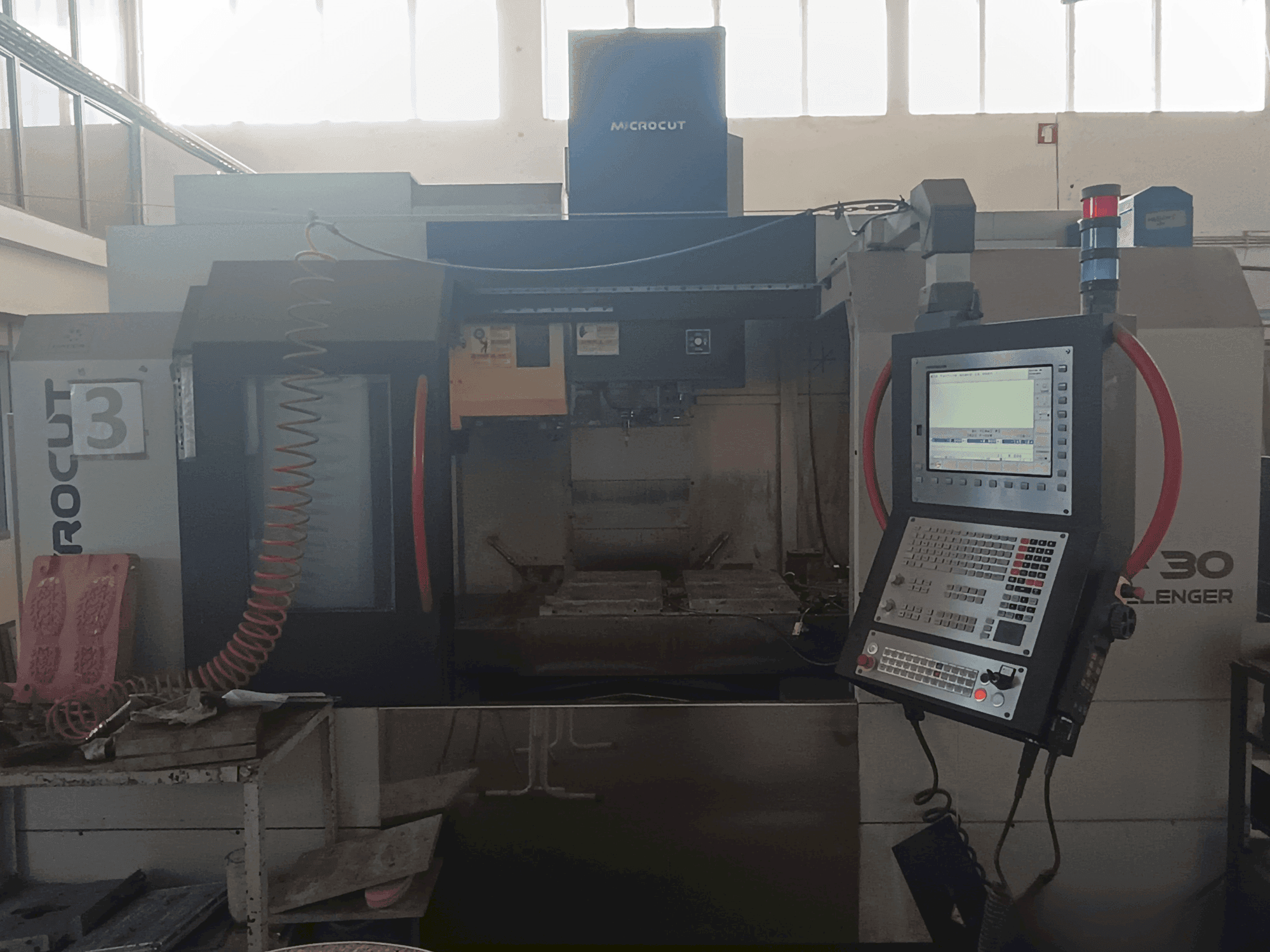 Front view of MICROCUT V-30 Challenger machine