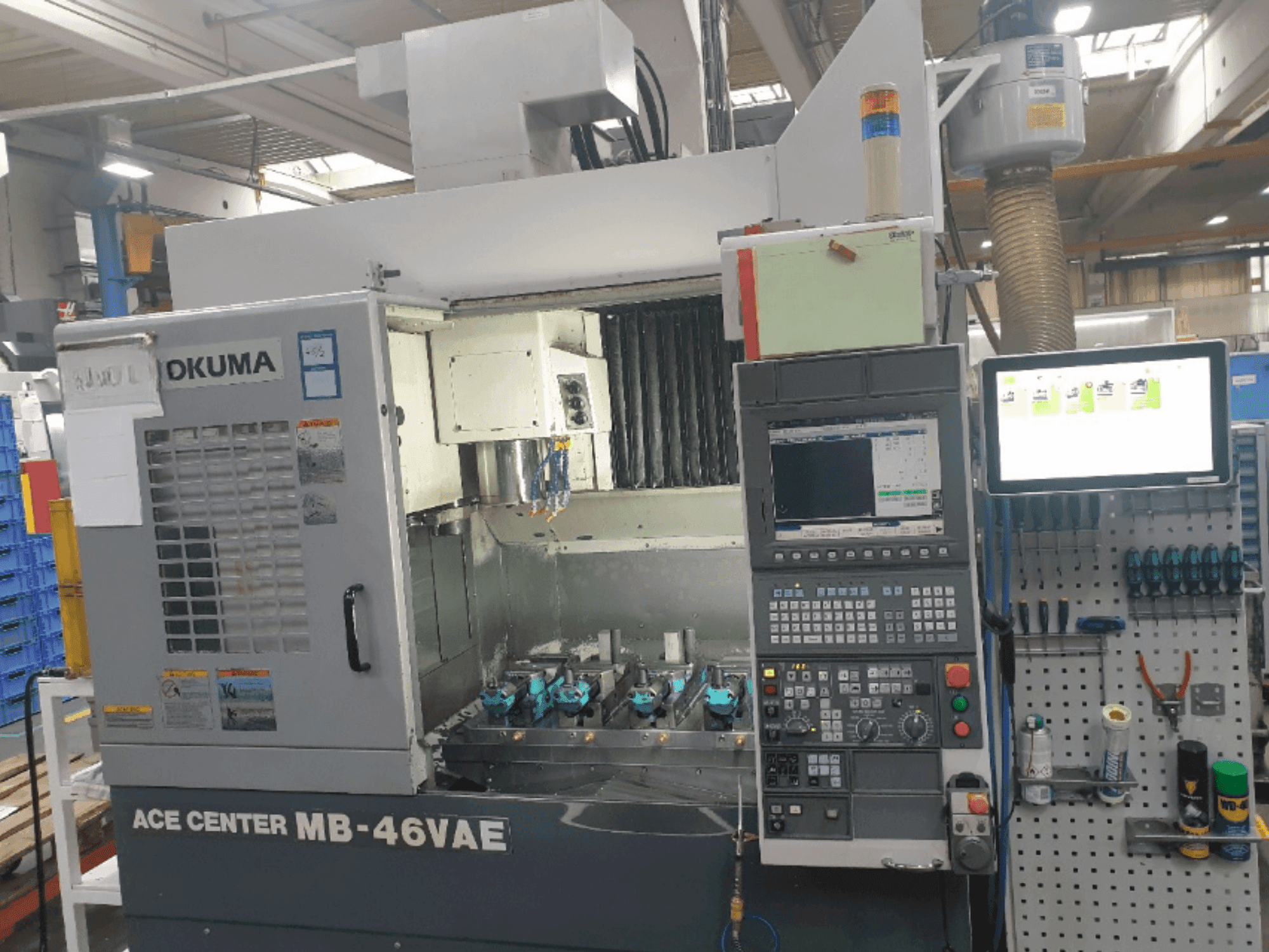 Front view of Okuma MB-46VAE machine