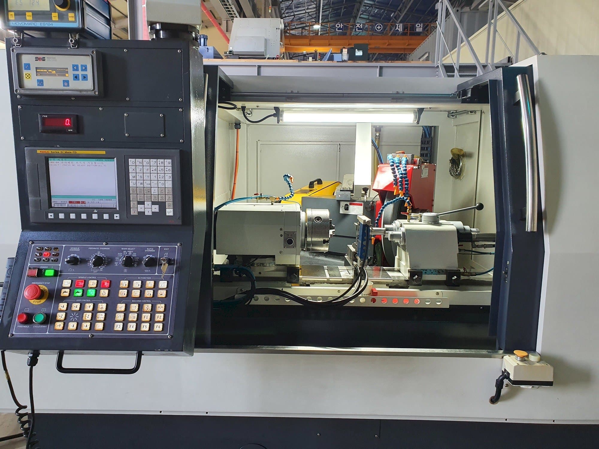 Front view of e-tech EGA-3250CNC machine