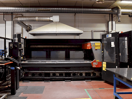 Front view of AMADA FO-3015 machine