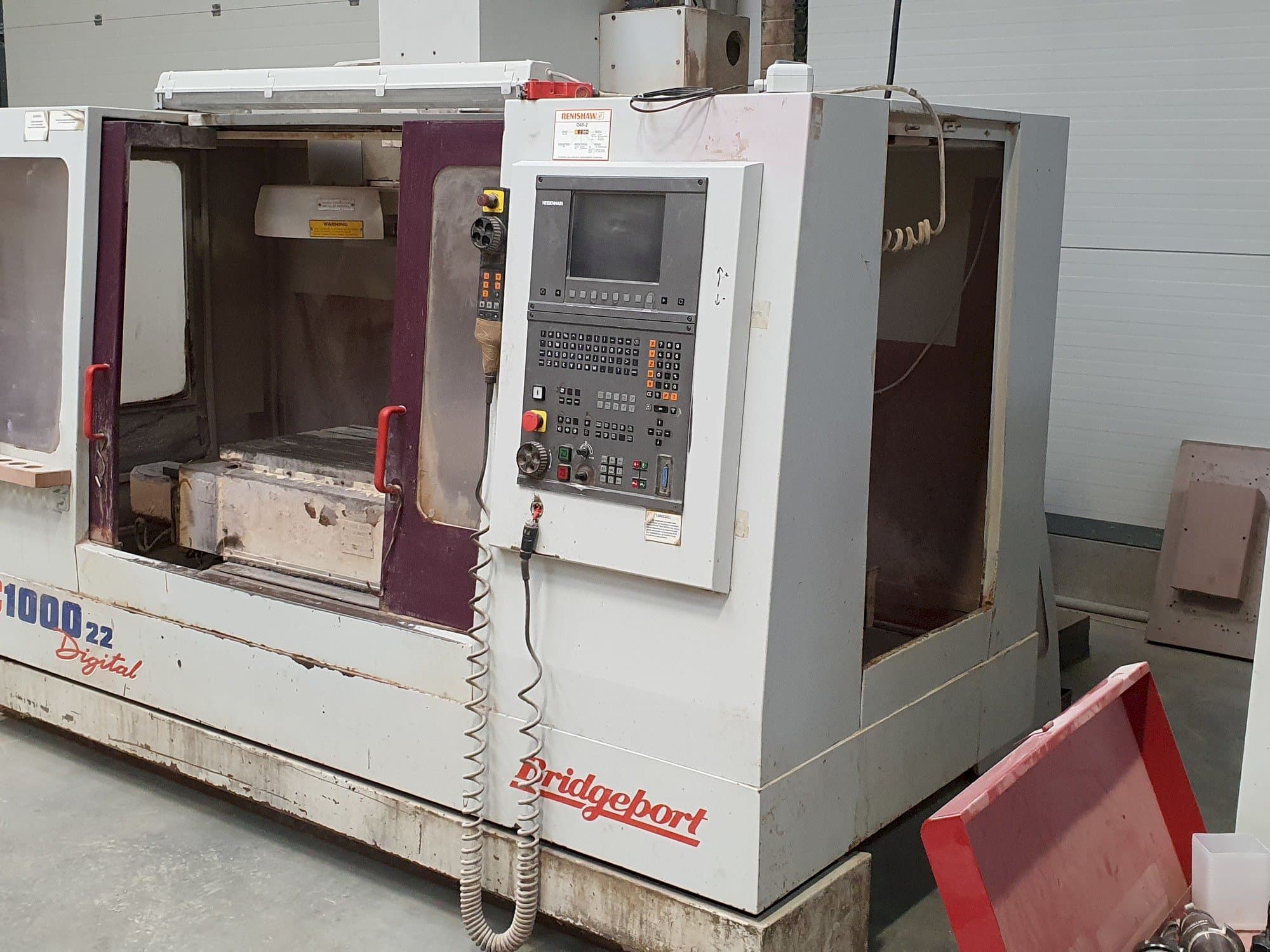 Front view of Bridgeport VMC 1000/22 machine