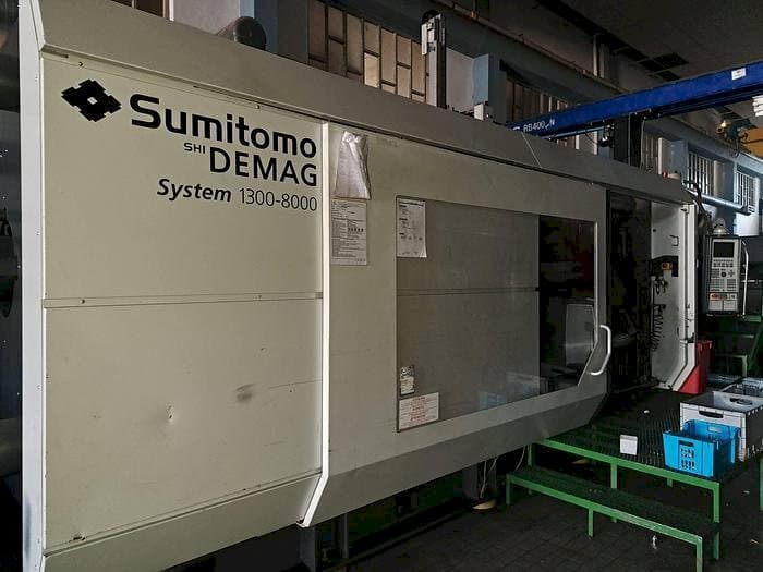 Front view of Sumitomo Demag 1300-8000 machine
