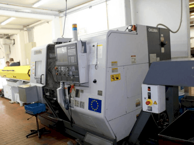 Front view of Okuma TWIN STAR LT200-M machine