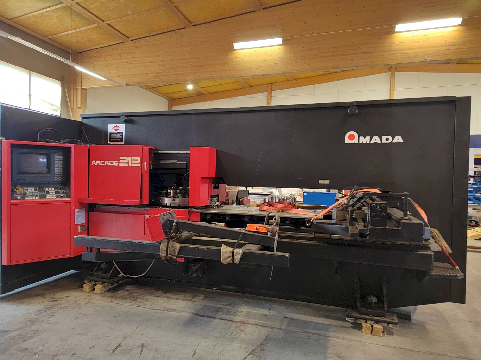 Front view of AMADA Arcade 212  machine