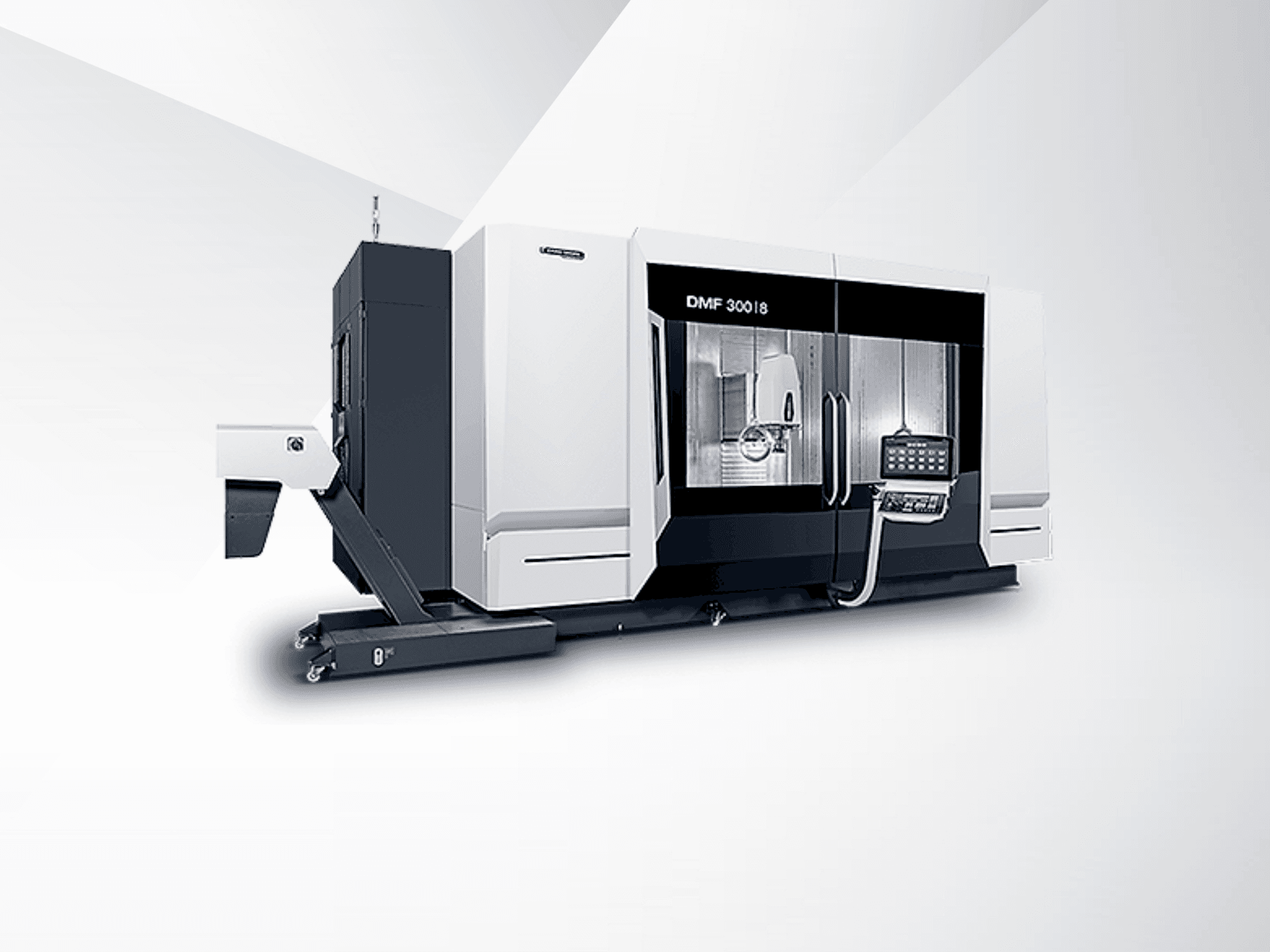 Front view of DMG MORI DMF 300-8  machine