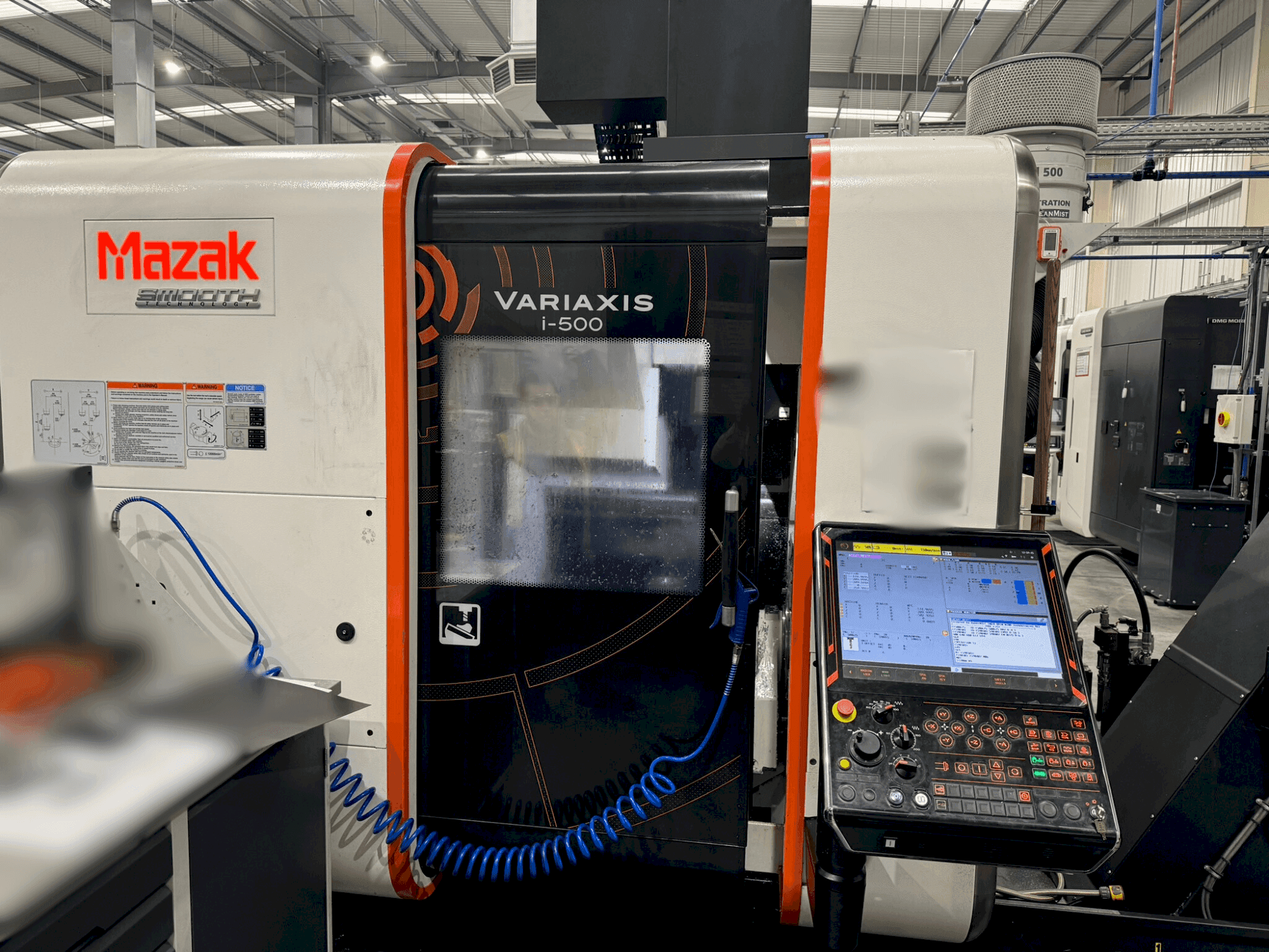 Front view of Mazak Variaxis i-500 machine