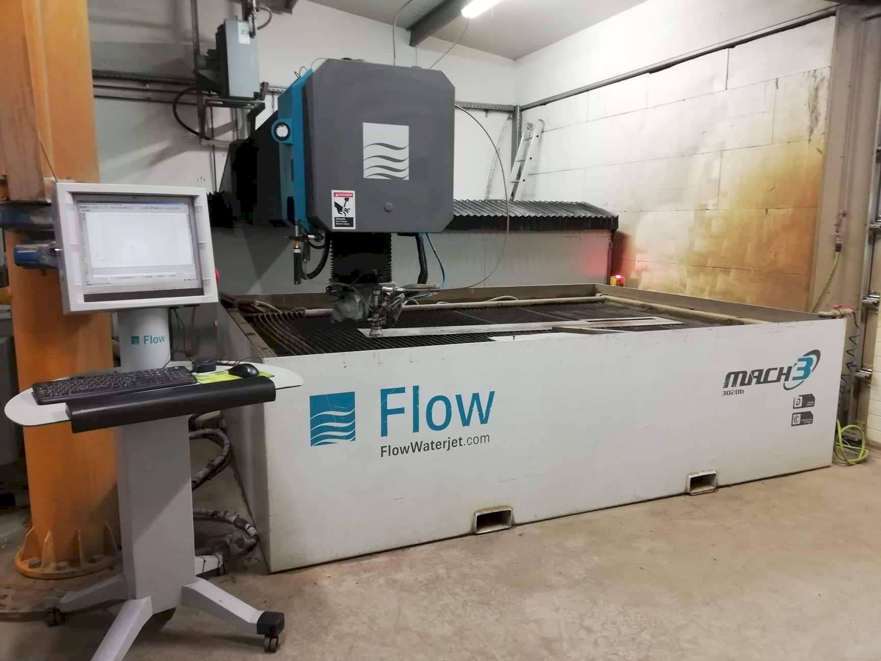 Front view of Flow Mach3-3020b  machine